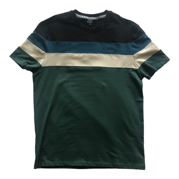 Ben Sherman Crewneck Short Sleeves T-Shirt Logo Detail Color Block Campi… - Picture 5 of 12